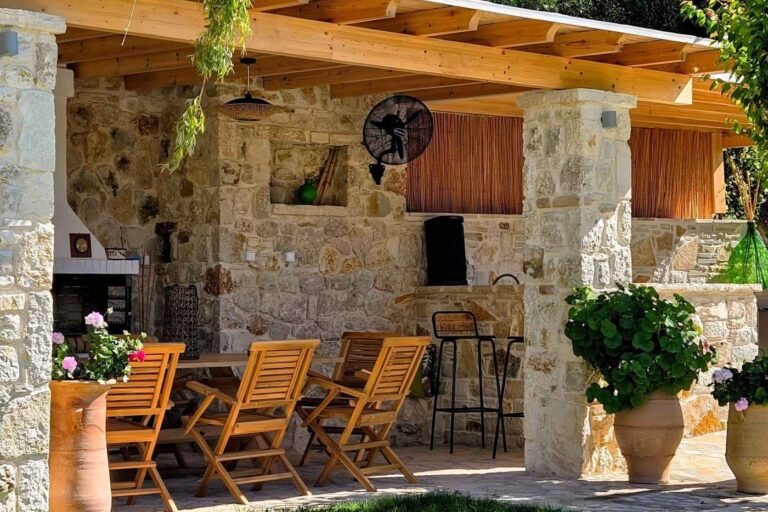 Outdoor-Barbeque-area-villa-claire-corfu-villa-claire-corfu-private-holiday-villa