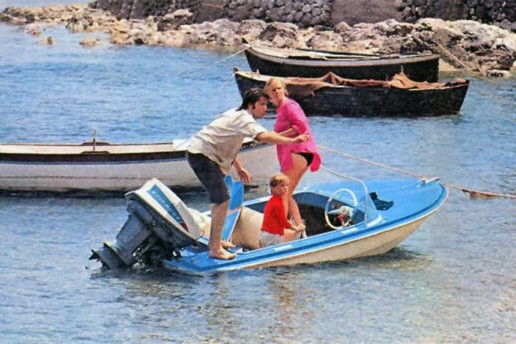 Paul and Linda-McCartney in Benitses-1969