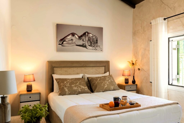 Villa Claire Corfu-Bedrooms-Sleeping Arrangements Bedroom1 - Mezzanine