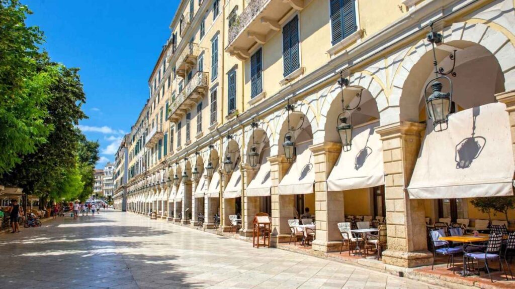 corfu-old-town-liston-villa-claire-corfu